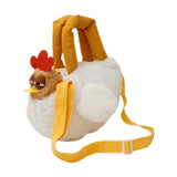 Maxbell Plush Bag Adjustable Strap Cartoon Hen Crossbody Bag for Birthday Gift Party