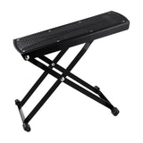 Maxbell Guitar Foot Stool Foldable 6 Position Height Adjustable for Ukulele Acoustic