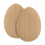 Maxbell 3xNon Slip Shoe Pads Self Adhesive Rubber for High Heels Round Head Khaki
