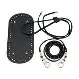 Maxbell Bag Bottom Base with Shoulder Strap and Drawstring for Purse Tote Bag Making Black