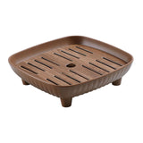 Maxbell Chinese Gongfu Tea Tray Sturdy Smooth Small Tea Tray for Cafes Home Teahouse Square