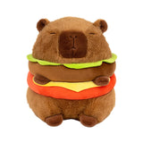 Maxbell Plush Hamburger Capybara Car Living Room Soft for Family Children Girls Boys 28cm