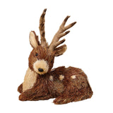 Christmas Deer Figurine Collection Reindeer Statue for Farmhouse Shelf Study