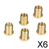 Maxbell 6x5X Aluminum Alloy Gear Shift Knob Thread Adapter Nuts Insert Set M10x1.25
