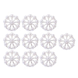 Maxbell 10 Pieces Flower Rhinestone Flatback Embellishments Wedding Shoes
