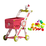 Mini Shopping Cart Toy for Kids Supermarket Handcart Toy for Baby Boys Girls with Play Accessory