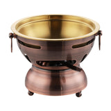 Maxbell Mini Hot Pot Traditional Chinese Hot Pot for Kitchen Countertop Home Camping M red