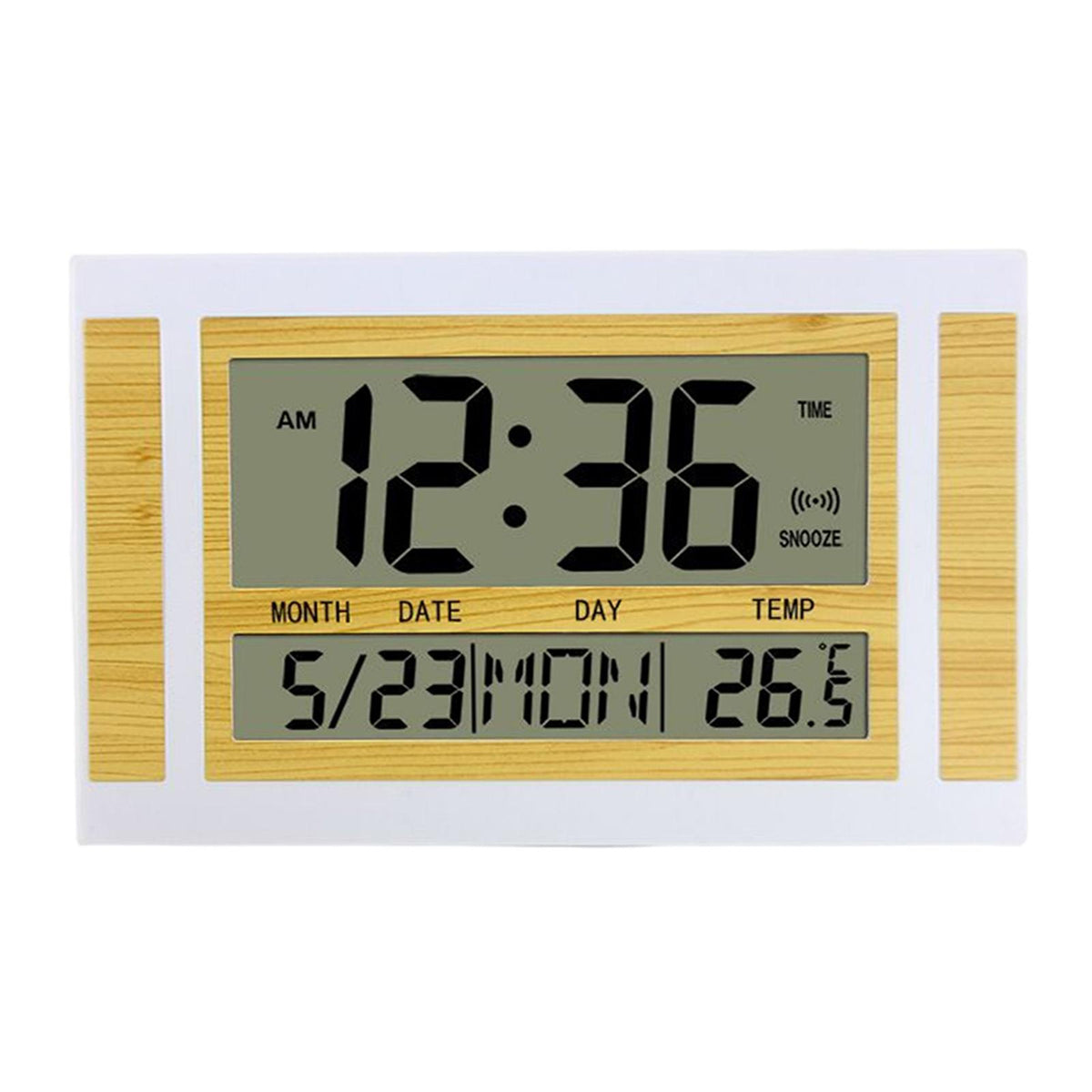 Maxbell Maxbell Digital Alarm Clock NightStand Timmer 12/24H Timing Wall Clocks Yellow White