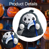Maxbell Spooky Glowing Halloween Stuffed Animal Toy Cute Lightweight Festive Cushion Grim Reaper