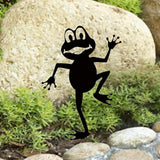 Maxbell Frog Ornament Artwork Garden Art Decoration for Courtyard Yard Art Terrarium