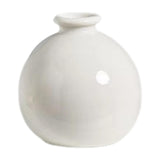 Maxbell Plant Pot Home Table Centerpiece Desktop Small Bookshelf Ceramic Flower Vase White