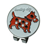 Golf Ball Marker Durable Lightweight Holder for Golf Accessories Red Color Dog