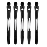 Maxbell Maxbell 1 Pack of 5pcs Aluminum Alloy Darts Shafts Harrows Dart Stems Medium Balck