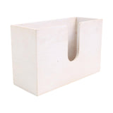 Maxbell Paper Towel Holder Tissue Box Holder Office Wood Wall Mount Tissue Dispenser white