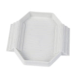 Maxbell Turtle Bathing Pool with Double Ladder Reptile Water Dish for Bearded Dragon Marble White