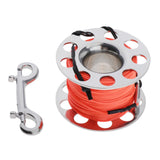 Maxbell Maxbell Compact Scuba Diving Dive Finger Spool Reel 164ft Line with Snap Clip Orange