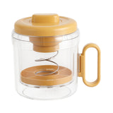 Maxbell Yogurt Strainer with Lid Quick Yoghurt Maker for Fruit Juice Nut Milk Cheese Orange