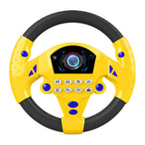 Maxbell 2Pieces Simulated Steering Wheel Toy Pretend Adventure Toy for Kids