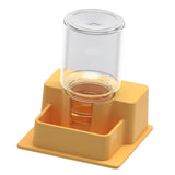 Maxbell Reptile Feeder Sturdy Reptile Waterer for Amphibians Bearded Dragon Tortoise Yellow