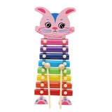 Maxbell Maxbell Wooden Xylophone 8-Note Musical Toy Kids Development Wisdom Rabbit