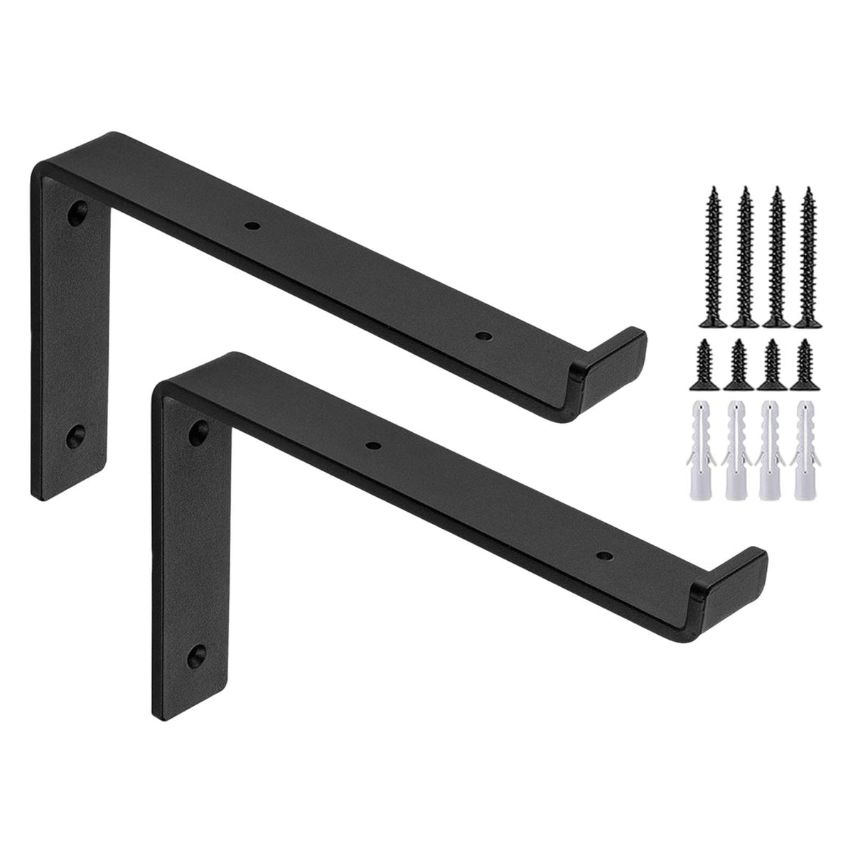 Maxbell 2Pcs Metal Wall Shelf Brackets Hardware for Laundry Room Bedroom Dining Room 14inch
