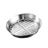 Maxbell Roasting Pan and Rack Set Oven BBQ Grilling Topper for Meat Seafood Grilling 16cm