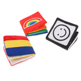 Maxbell Infant Baby Visual Development Cloth Book & Basic Life Skills Cube Set Toy