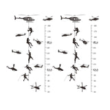 Maxbell Height Growth Chart Wall Sticker Decals for Baby Bedroom Living Room Nursery
