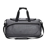 Maxbell Water Resistant Sports Holdall Stylish Overnight Bag for Sports Swimming Gym Light Gray