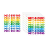 Maxbell 15 Pieces Number Sticker Gift Wrapping Number Paster for Door Indoor Mailbox Color