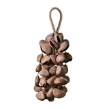 Maxbell Nutshell Handbell Handmade Gifts Shell Nut Shaker for Holiday Parties Adults Height 40cm
