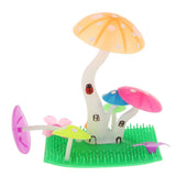 Maxbell Maxbell Artificial Plant Mushroom Fish Tank Aquarium Ornament Water Decor Orange