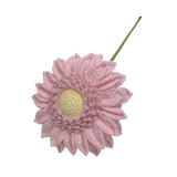 Maxbell Crochet Flower Vivid Bouquet for Party Supplies Graduation Table Centerpiece Pink