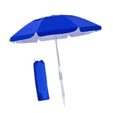 6ft Beach Umbrella with Sand Anchor Patio Parasol for Backyard Camping Patio
