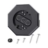 Maxbell Siding Mounting Block Set Light Fixture Mounting Bracket for Kitchen Outdoor Black