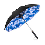 Maxbell Umbrella with Fan Compact Sun Umbrella for Camping Outdoor Activities Travel sky and clouds