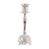 Maxbell Candle Holder Decorative Crafts Candlestick Holder for Tabletop Dinner Party Sliver