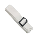 Maxbell Women Woolen Overcoat Waist Belt Wide Waist Belt for Commuting Travel White