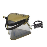 Maxbell Fishing Bucket Fish Bucket Portable Triangular for Camping Gardening Outdoor Green