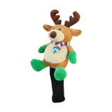 Golf Wood Headcover Portable Long Neck Funny Soft Plush Golf Shaft Protector Elk