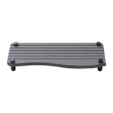 Maxbell Water Absorbent Pad Sponge Holder Rack Mat Nonslip Organizer Sink Drying Mat Deep Gray