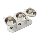 Maxbell Raised Cat Feeder Bowls Dishes Food, Treat and Water for Small Dogs and Cats