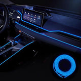 Car strip, Universal Serial Bus powered, mood lighting, flexible, atmosphere light Blue 300cm