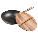 Maxbell Wok Pan Nonstick Sautee 32cm Iron Gas Induction Cooker Universal Chinese Wok