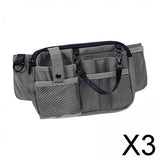 Maxbell 3xNurse Pouch Waist Bag Apron Hip Bag Utility Waist Pack Nurse Tool Belt Pouch Gray