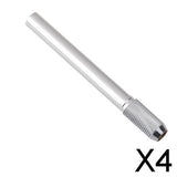 Maxbell 4x1pc Adjustable Aluminum Alloy Pencil Pen Extender Holder Shell