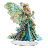 Maxbell 2D Flat Butterfly Wing Fairy Desktop Ornament for Birthday Gift Party Favor