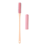 Maxbell Toe Cleaning Brush Lotion Applicator for Foot Cleaning Bath Brush Foot Brush Pink With Head