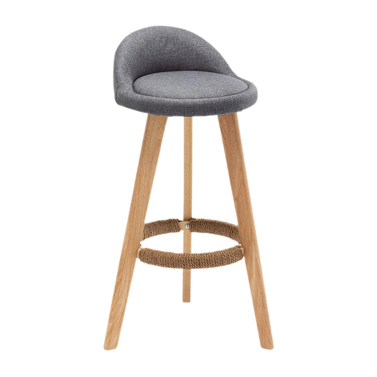 Maxbell Height Barstool Non Slip Modern Counter Stool for Bar Tables Pub Dining Room Gray Linen