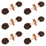 Maxbell 6 Sets Sew on Toggle Buttons Resin Horn Buttons for Winter Coat Bags Clothes Style C